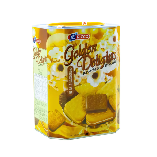 [21181] Kicco Assor Bisc 700g Tin (Golden)
