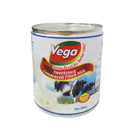 Vega Condensed Milk 390g Tin
