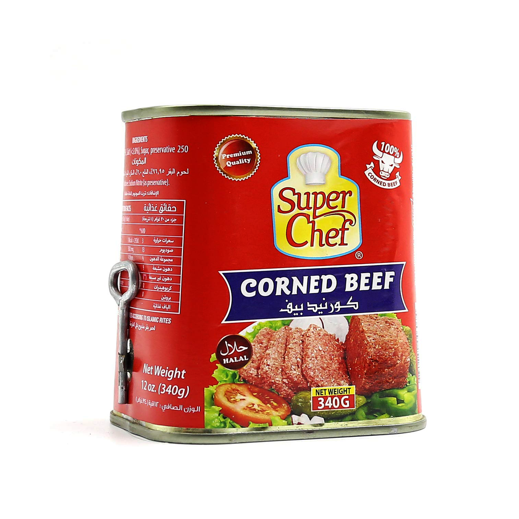 S Chef Corned Beef 340g Tin