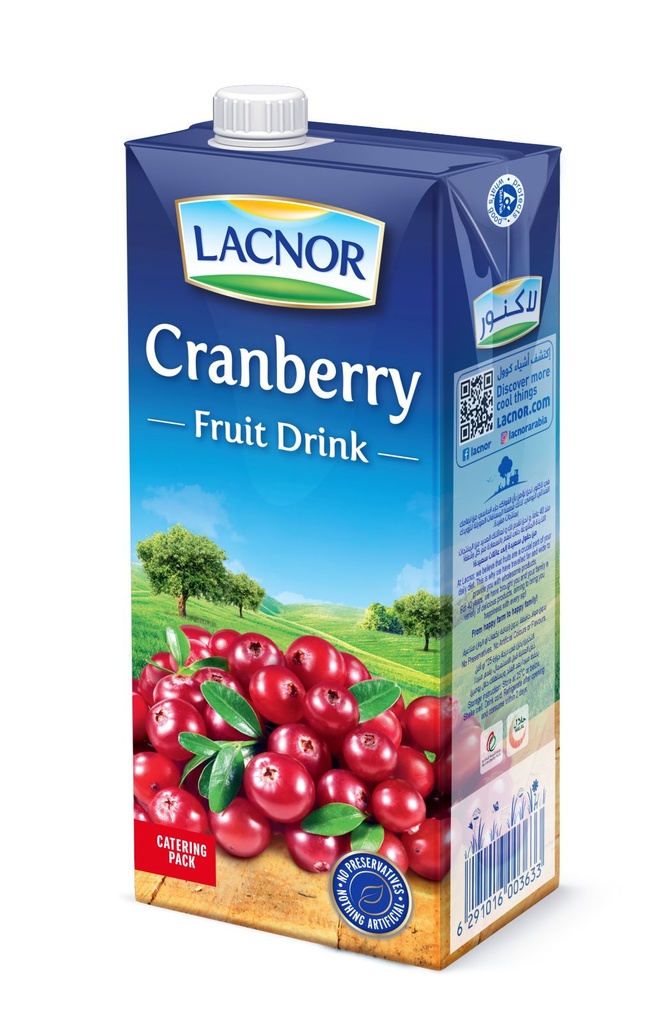 Lacnor Juice 1 Ltr - Cranberry