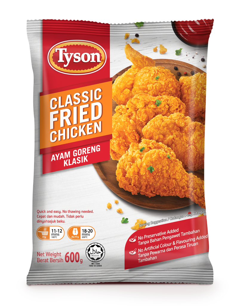 Tyson Chicken Classic Fried 500g / 600g
