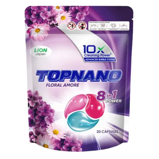 [52252] TOP Nano Detergent Capsule 240g (Flo Amore- PURPLE)