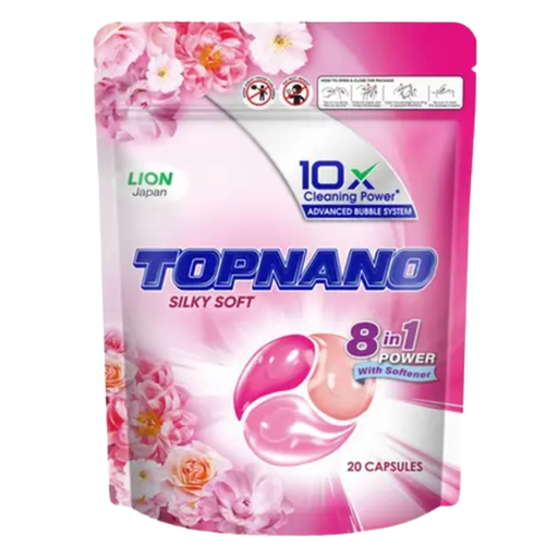 [52253] TOP Nano Detergent Capsule 240g (Silk Sof-PINK)