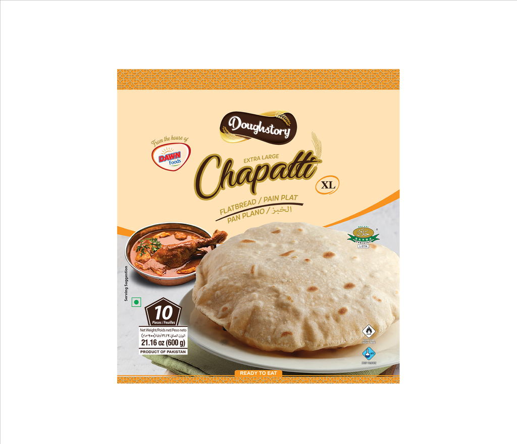 Sale DoughStory Chapatti XL 600g (10 Pcs)