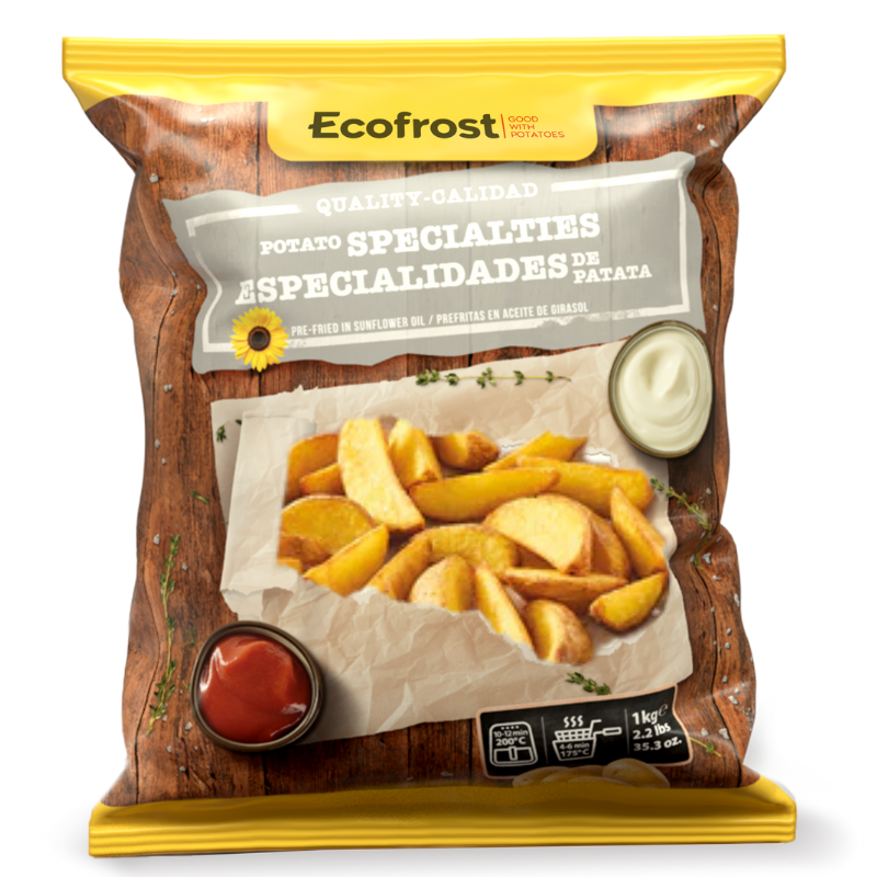 Ecofrost Potato Wedges Skin 1Kg