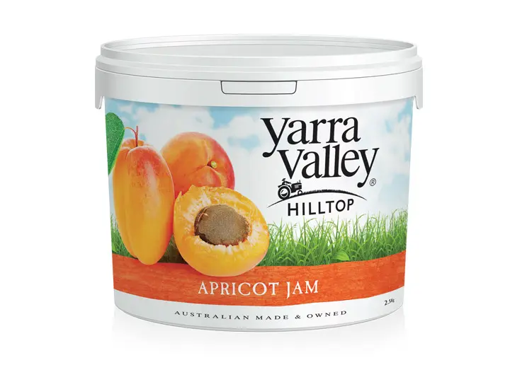 Yarra Valley Hilltop Jam 2.5Kg (Apricot) Short Expiry