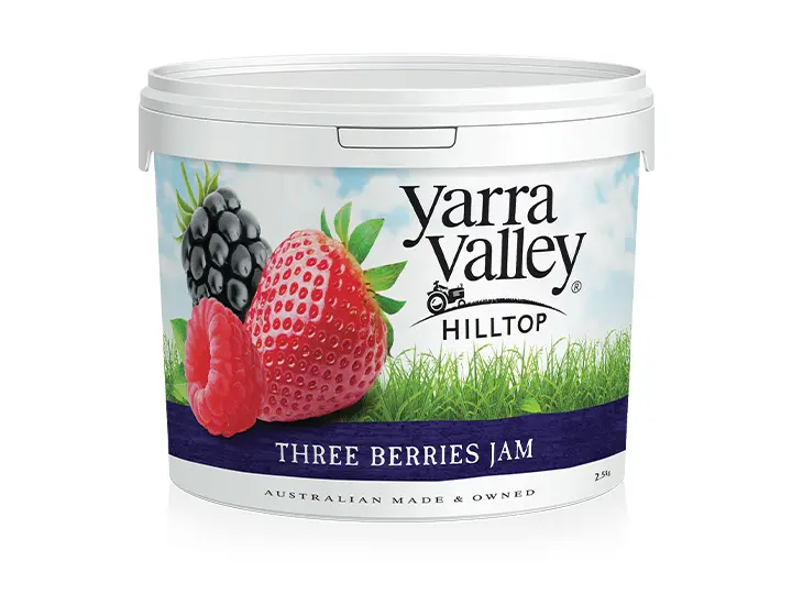 Yarra Valley Hilltop Jam 2.5Kg (ThreeBerries) Short Expiry