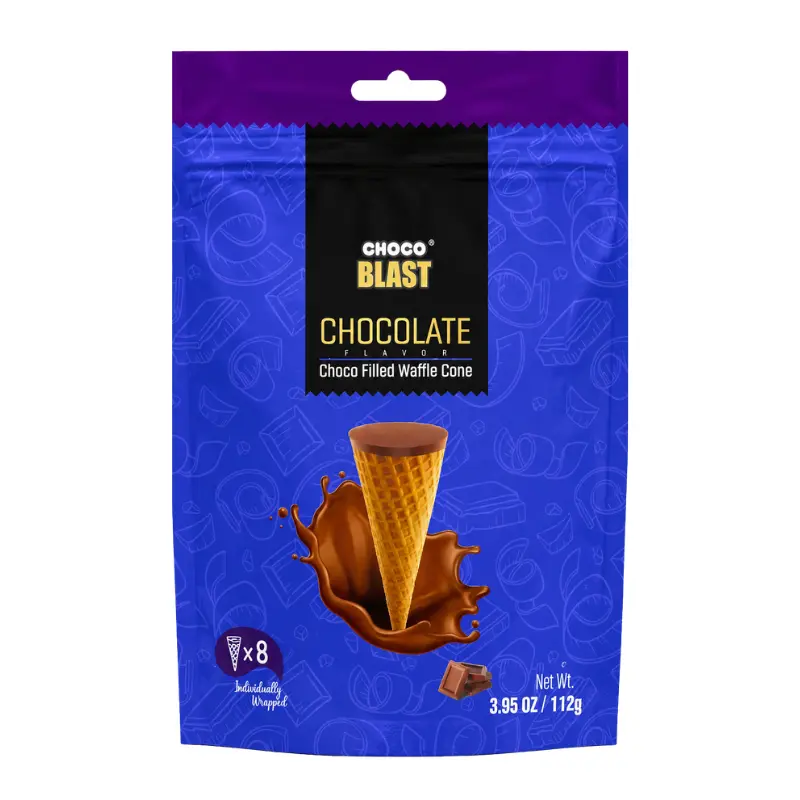 Chocoblast Waffle Gold Cone 14g