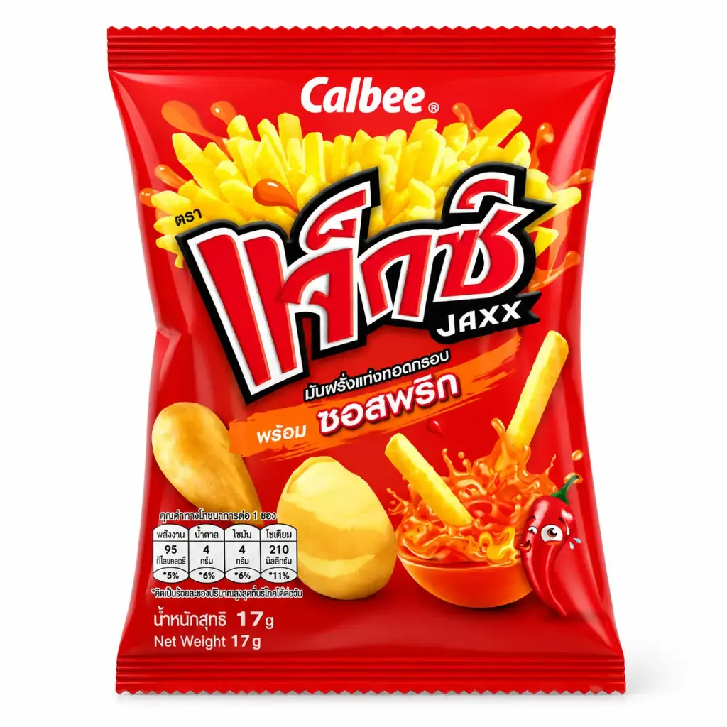 Calbee Jaxx Chips Red 17g