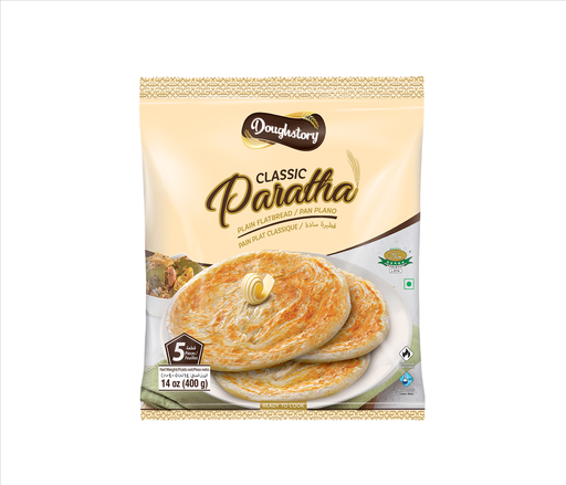 [48001] DoughStory Paratha Classic Plain 400g (5 Pcs)