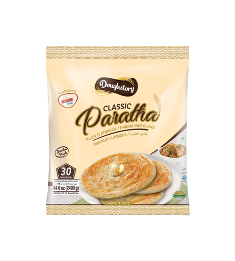 [48003] DoughStory Parathas Classic Plain 2.4kg (30 Pcs)