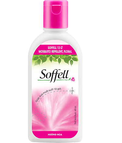 [57246] Soffell Repellent Mosquito Lotion Pink 60ml
