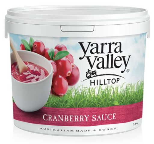 [44381E] Yarra Valley Hilltop Sauce - Cranberry 2.25 Kg Short Expiry