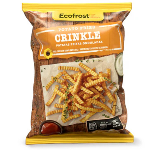 [48205] Ecofrost Potato Fries Crinkle Cut 1Kg