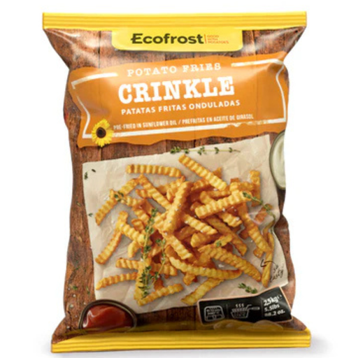 [48206] Ecofrost Potato Fries Crinkle Cut 2.5Kg