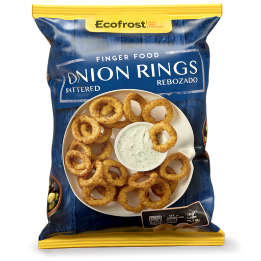 [48265] Ecofrost Onion Rings Battered 1Kg
