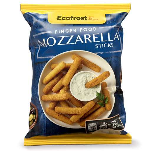 [48261] Ecofrost Mozzarella Sticks 1Kg