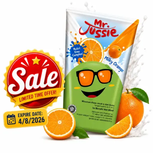 [13332S] Sale Mr Jussie Milky 90ml (Orange) 
