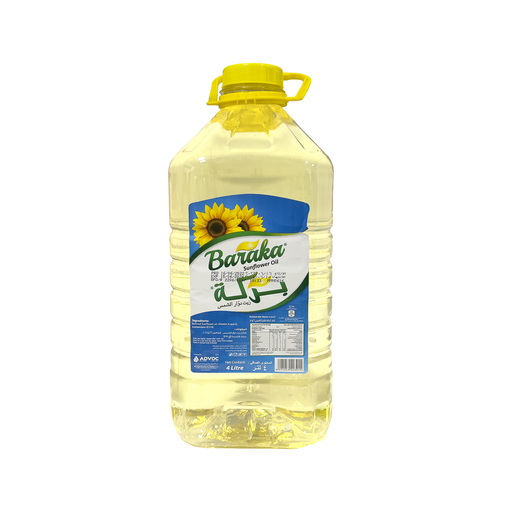 [34034] Baraka Sunflower Oil 4 Ltr