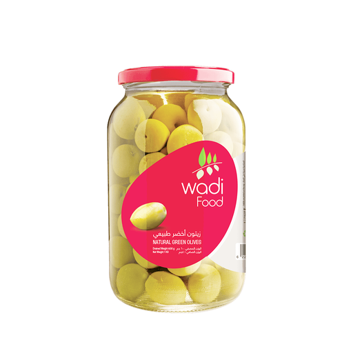 [42170] Wadi Green Olives 200g Bottle